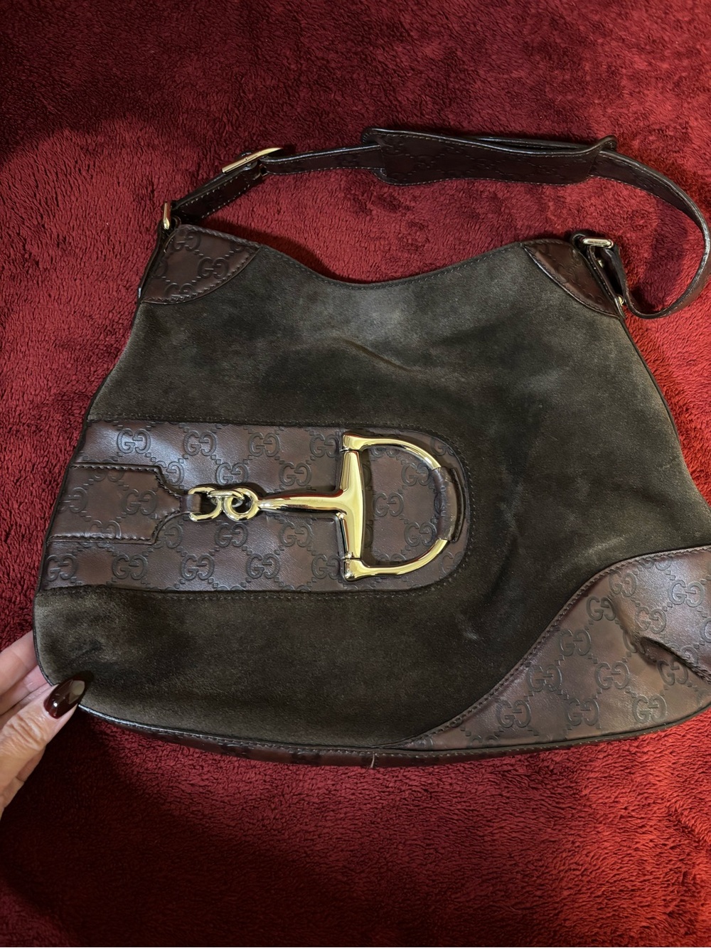Gucci Shoulder Horsebit Jackie Hobo Bag